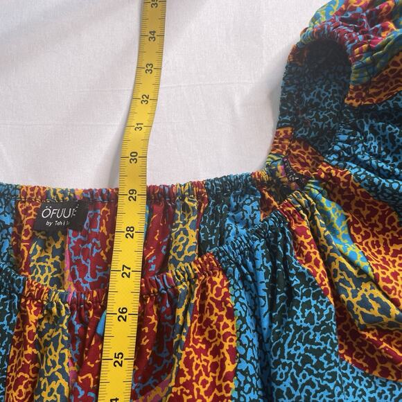 OFUURE By Tehilah Women's Colorful African Print Shift Dress Est. Size S/M Boho - Picture 3 of 11